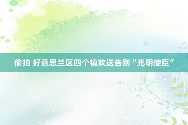 偷拍 好意思兰区四个镇欢送告别“光明使臣”