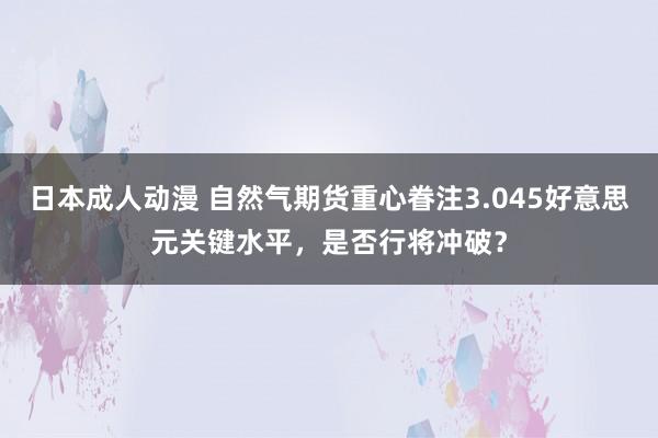 日本成人动漫 自然气期货重心眷注3.045好意思元关键水平，是否行将冲破？