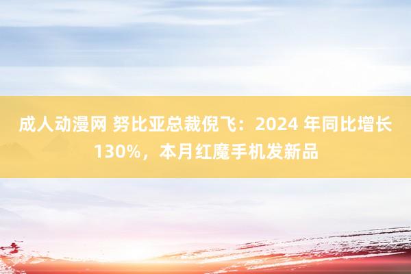 成人动漫网 努比亚总裁倪飞：2024 年同比增长130%，本月红魔手机发新品